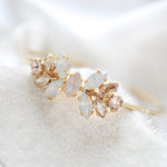 FAITH Gold open bangle bracelet for bride