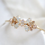 FAITH Gold open bangle bracelet for bride