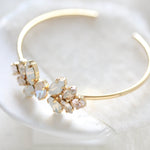 FAITH Gold open bangle bracelet for bride