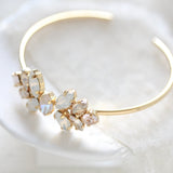 FAITH Gold open bangle bracelet for bride