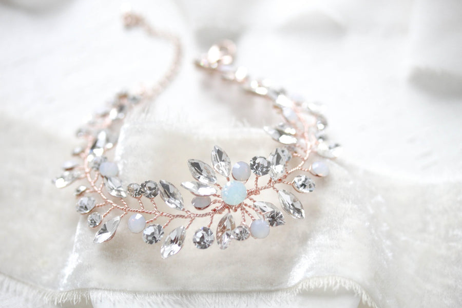 Fiona crystal Bridal bracelet