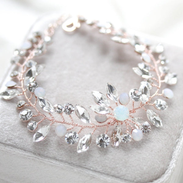 Fiona crystal Bridal bracelet