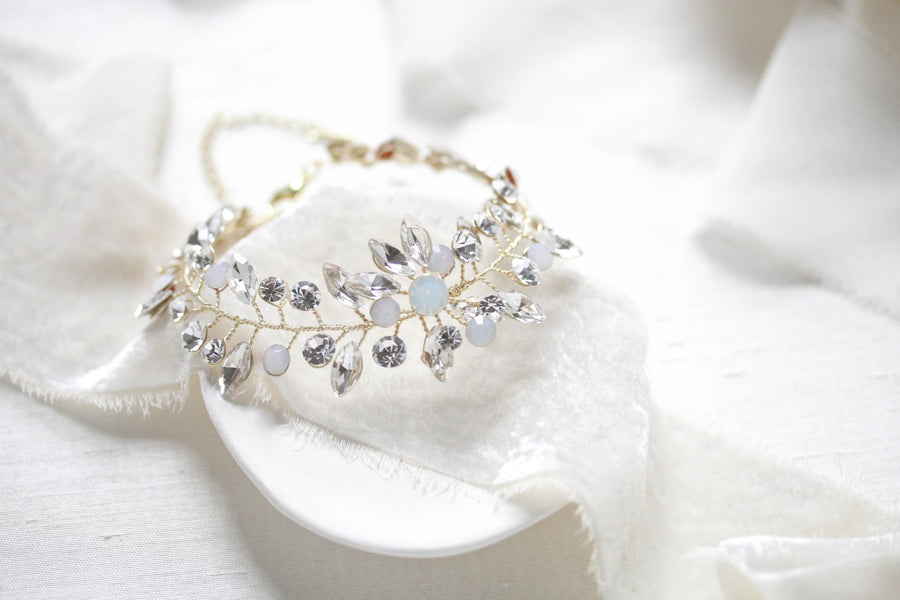 Fiona crystal Bridal bracelet