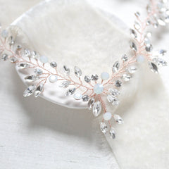 Crystal vine Bridal necklace - Fiona 