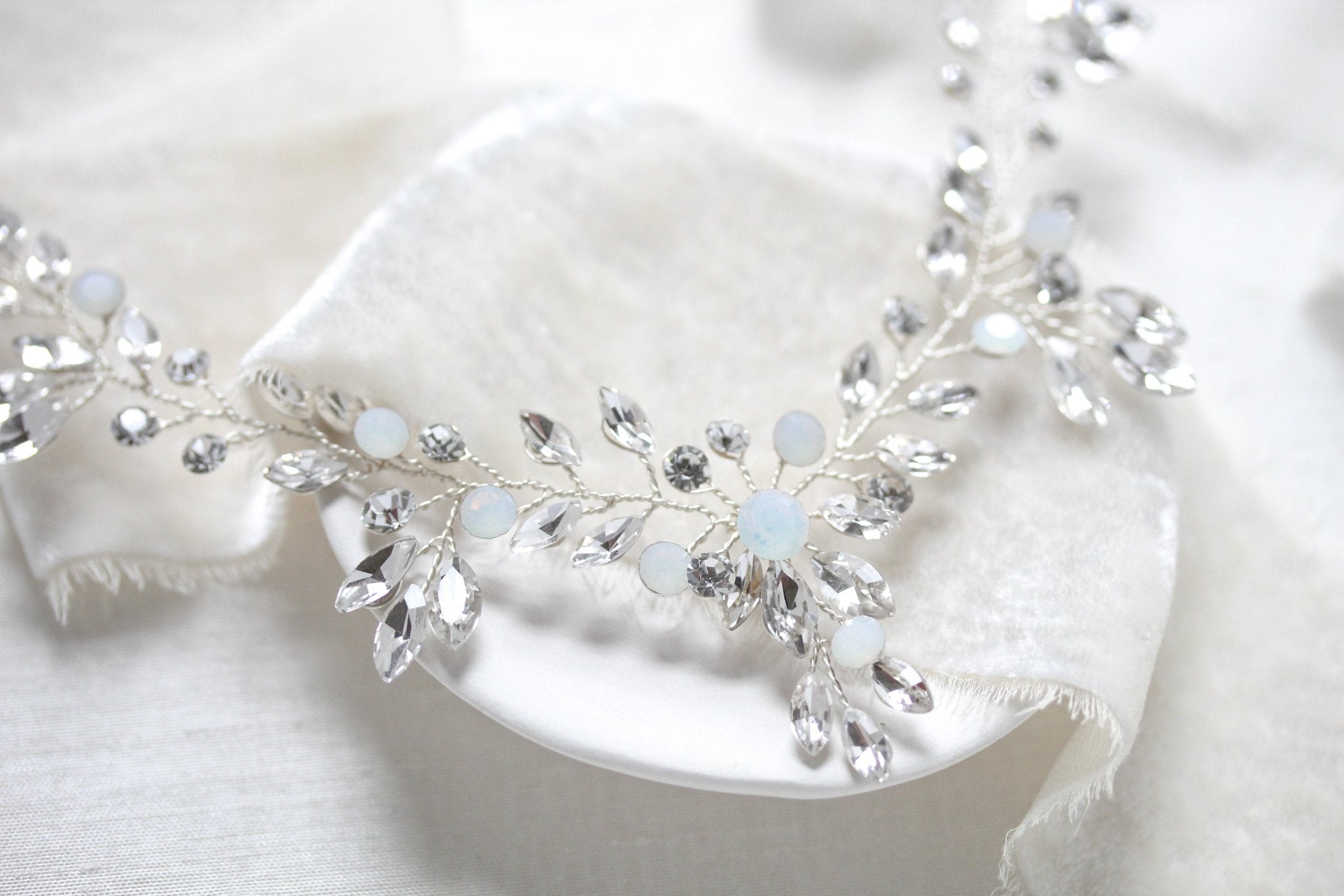 Crystal vine Bridal necklace - Fiona 