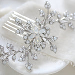 Floral Bridal hair comb - TERESA - Treasures by Agnes