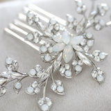 Floral Bridal hair comb - TERESA - Treasures by Agnes