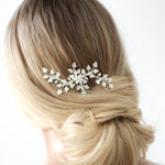 Floral Bridal hair comb - TERESA - Treasures by Agnes