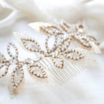 Floral Bridal hair comb - WILLOW - Treasures by Agnes