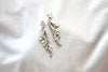 Floral statement earrings for brides - CAROLINE - Treasures by Agnes