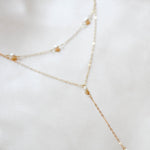 Genuine pearl Bridal backdrop necklace - ALEXANDRIA - Treasures by Agnes
