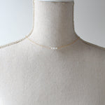 Gold bridal back necklace with freshwater pearls - DELANEY - Treasures by Agnes