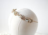 Gold bridal headband hairpiece - DAKOTA - Treasures by Agnes