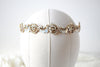 Gold bridal headband hairpiece - DAKOTA - Treasures by Agnes