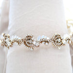 Gold bridal headband hairpiece - DAKOTA - Treasures by Agnes