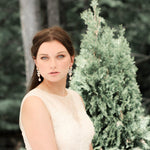 Long Swarovski crystal chandelier earrings - VERA - Treasures by Agnes