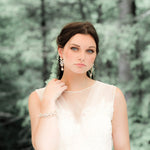 Long Swarovski crystal chandelier earrings - VERA - Treasures by Agnes