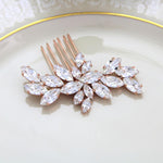 Gold Crystal Bridal hair comb - JILL - Treasures by Agnes