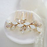 Gold Crystal Bridal hair comb - JILL - Treasures by Agnes