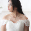 Gold crystal Bridal necklace - MARIA - Treasures by Agnes
