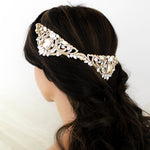 Gold crystal Bridal tiara crown - DIANA - Treasures by Agnes