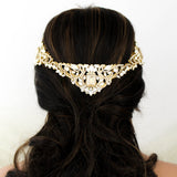 Gold crystal Bridal tiara crown - DIANA - Treasures by Agnes