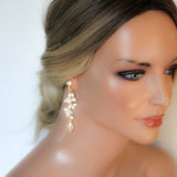Gold Freshwater pearl earrings - LOLITA - Treasures by Agnes