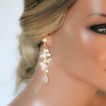 Gold Freshwater pearl earrings - LOLITA - Treasures by Agnes