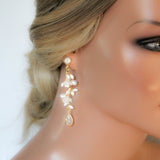 Gold Freshwater pearl earrings - LOLITA - Treasures by Agnes