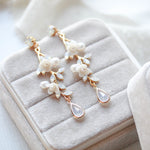 Gold Freshwater pearl earrings - LOLITA - Treasures by Agnes
