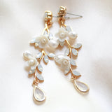 Gold Freshwater pearl earrings - LOLITA - Treasures by Agnes