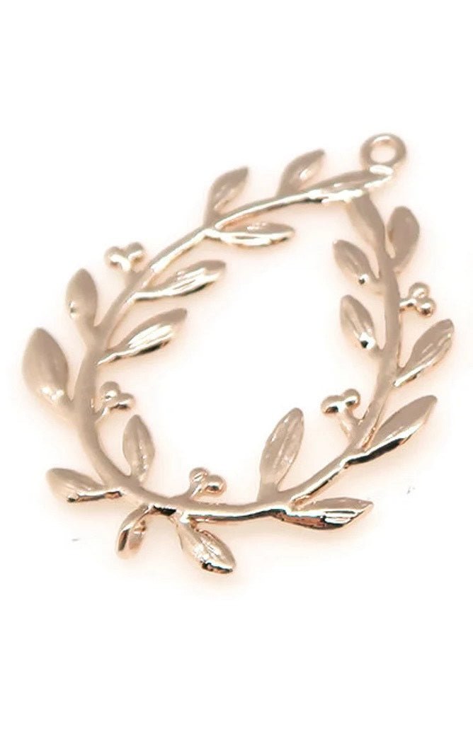 Gold hoop earrings for Bride - ANASTASIA - Treasures by Agnes