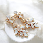 Gold Statement Bridal earrings - JESSICA