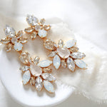Gold Statement Bridal earrings - JESSICA