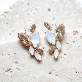 Gold stud earrings for bride - GLORIA - Treasures by Agnes