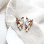 Gold stud earrings for bride - GLORIA - Treasures by Agnes