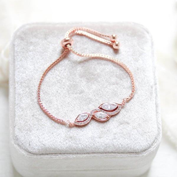 Hadley dainty Rose gold bracelet