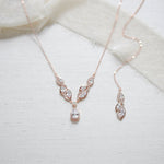 Hadley Rose gold necklace with backdrop option