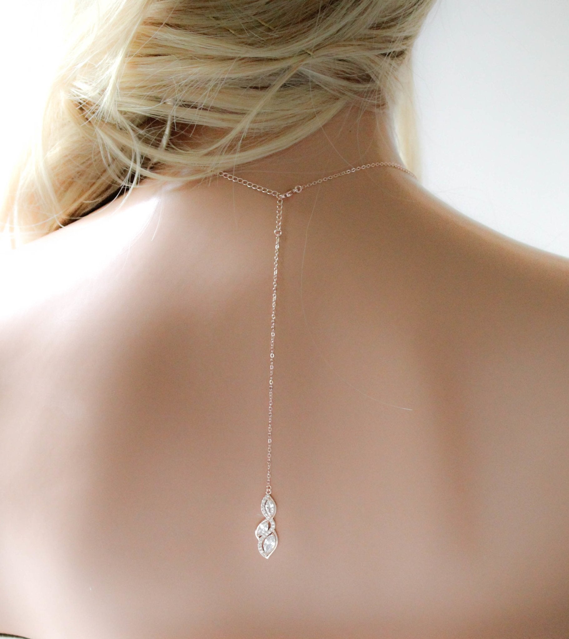 Hadley Rose gold necklace with backdrop option