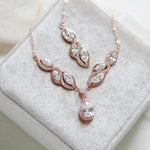 Hadley Rose gold necklace with backdrop option
