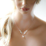Hadley Rose gold necklace with backdrop option