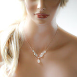 Hadley Rose gold necklace with backdrop option