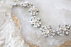Ivory cream and White Opal Crystal Bridal bracelet - ROWAN - Treasures by Agnes