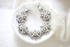 Ivory cream and White Opal Crystal Bridal bracelet - ROWAN - Treasures by Agnes