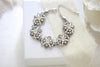 Ivory cream and White Opal Crystal Bridal bracelet - ROWAN - Treasures by Agnes