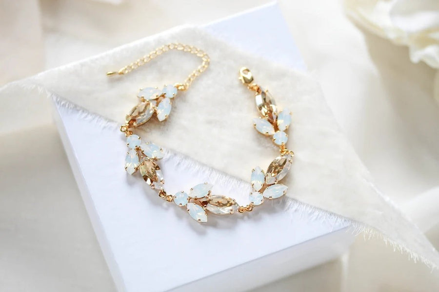 JOYCE opal statement wedding bracelet