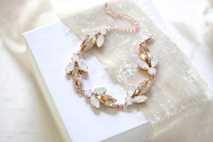 JOYCE opal statement wedding bracelet