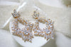 Large cluster style hoop statement earrings - FRANCESCA - Treasures by Agnes