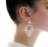 Large cluster style hoop statement earrings - FRANCESCA - Treasures by Agnes
