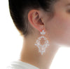 Large cluster style hoop statement earrings - FRANCESCA - Treasures by Agnes
